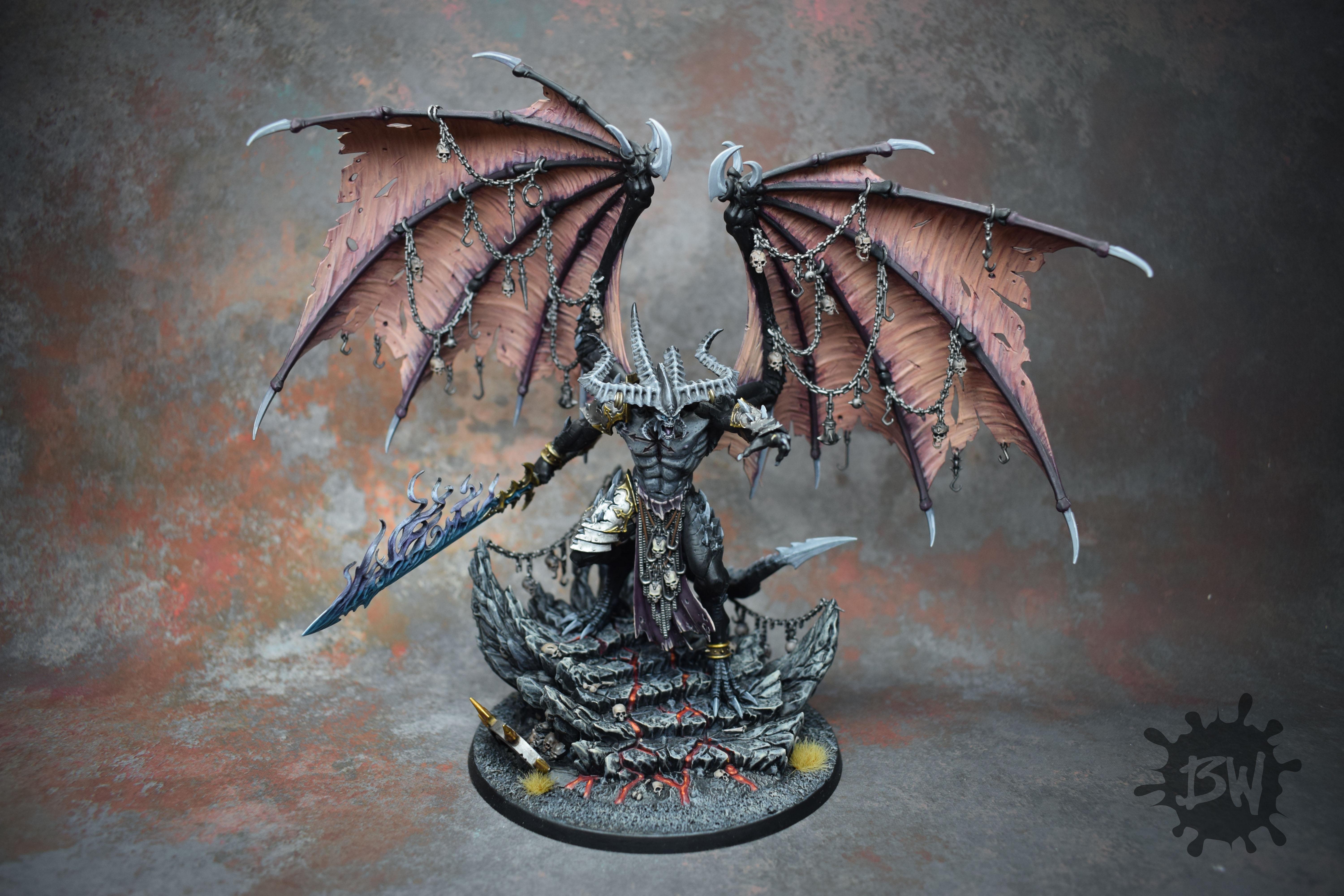 Age Of Sigmar, Belakor The Dark Master, Bw, Chaos, Commission, Daemons ...